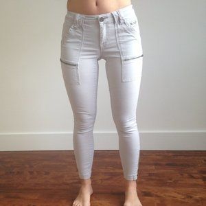 Joie - Light Grey Park Skinny Ankle Jeans